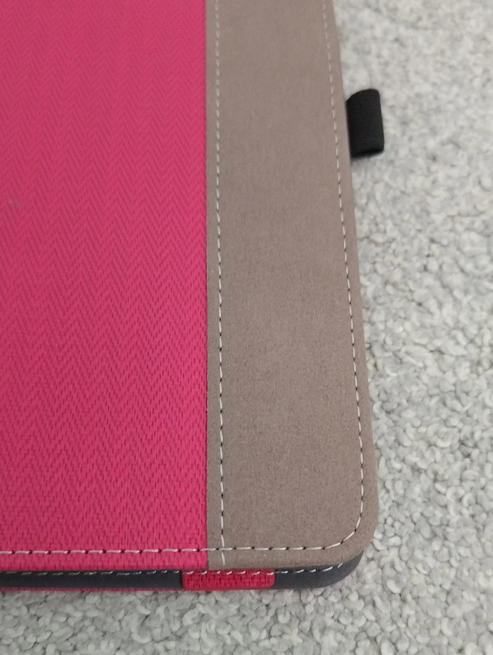 Universal Pink Tablet Cover with Brown Accent